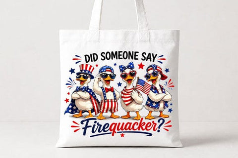 Funny Patriotic Duck PNG – Firequacker Fourth of July Sublimation Design SVG BillahCrafts 