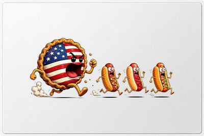 Funny Patriotic Food PNG American Flag Pie Character Digital Download SVG BillahCrafts 
