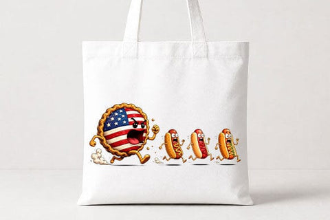 Funny Patriotic Food PNG American Flag Pie Character Digital Download SVG BillahCrafts 