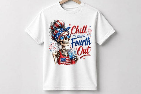 Funny Patriotic Skeleton Fourth of July PNG Digital Download SVG BillahCrafts 
