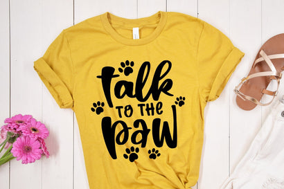 Funny Pet SVG: Talk To The Paw for DIY Crafts SVG Silhouette School Blog Design Shop 