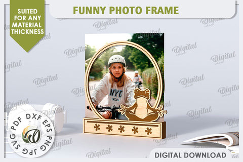 Funny Photo Frame Laser Cut. 3D Photo Frame SVG SVG Evgenyia Guschina 