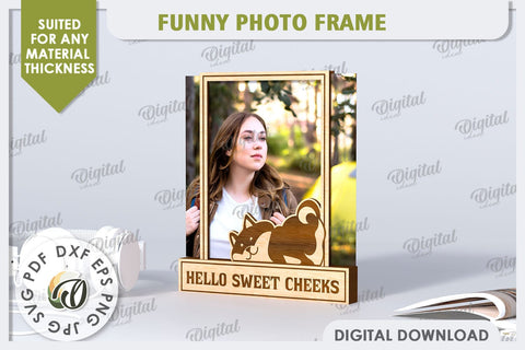 Funny Photo Frame Laser Cut. 3D Photo Frame SVG SVG Evgenyia Guschina 
