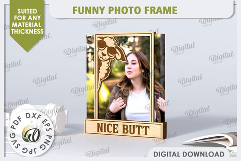 Funny Photo Frame Laser Cut. 3D Photo Frame SVG SVG Evgenyia Guschina 