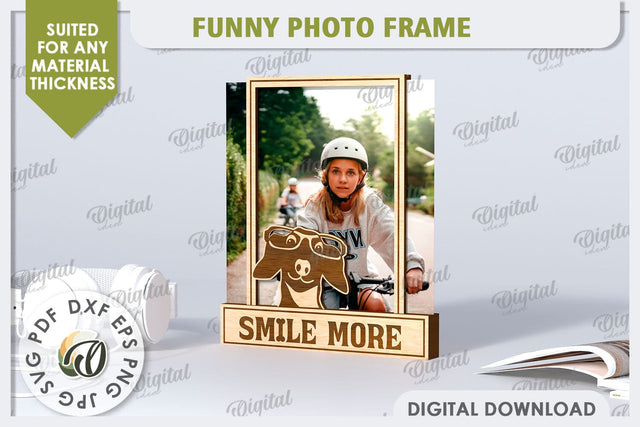 Funny Photo Frame Laser Cut. 3D Photo Frame SVG SVG Evgenyia Guschina 