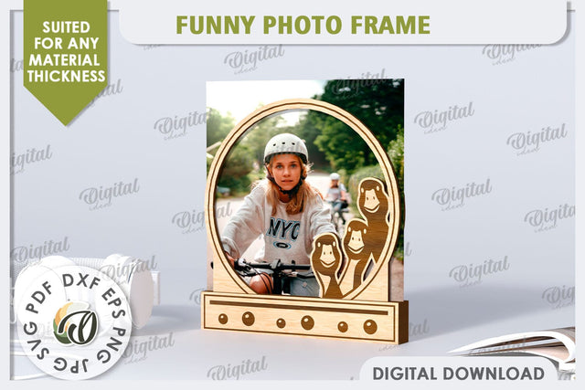 Funny Photo Frame Laser Cut. 3D Photo Frame SVG SVG Evgenyia Guschina 