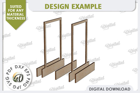 Funny Photo Frames Laser Cut Bundle. 3D Photo Frames SVG SVG Evgenyia Guschina 