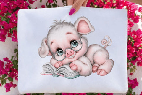 Funny Pig Clipart Sublimation SVGArt 