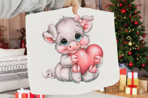 Funny Pig Clipart Sublimation SVGArt 