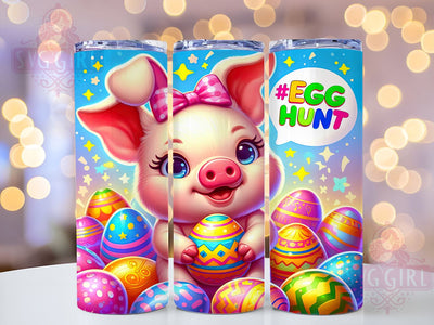 Funny Pig, Easter Tumbler, 20oz Tumbler, Easter PNG, Pig Design, Holiday Decor, Spring Tumbler, Sublimation Wrap Sublimation SvggirlplusArt 