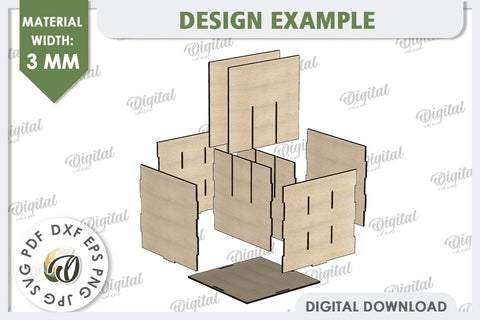 Funny Plant Markers With Box Laser Cut. Garden Stakes SVG SVG Evgenyia Guschina 