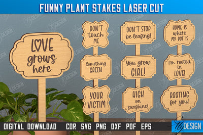 Funny Plant Stakes | Garden Decoration | Lawn Stake | Garden Stakes | CNC File SVG Fly Design 