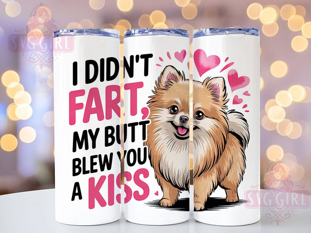 Funny Pomeranian Valentine Tumbler, Dog Humor Wrap, 20oz Tumbler Wrap, Sublimation Design, Pet Lover Gift, Cute Dog Tumbler, Silly Puppy Valentine Sublimation SvggirlplusArt 