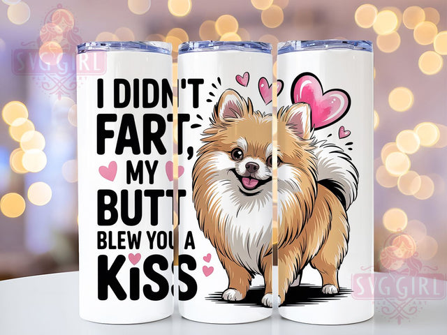 Funny Pomeranian Valentine Tumbler, Dog Humor Wrap, 20oz Tumbler Wrap, Sublimation Design, Pet Lover Gift, Cute Dog Tumbler, Silly Puppy Valentine Sublimation SvggirlplusArt 
