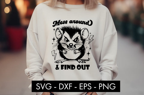 Funny Possum Animal SVG PNG Sublimation SVG Freeling Design House 