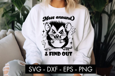 Funny Possum Animal SVG PNG Sublimation SVG Freeling Design House 
