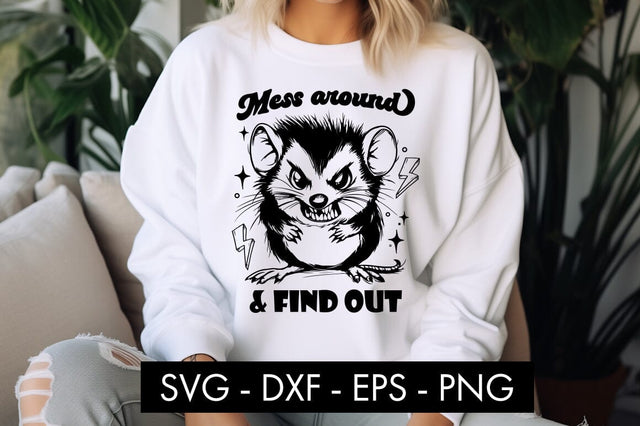 Funny Possum Animal SVG PNG Sublimation SVG Freeling Design House 