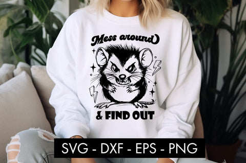 Funny Possum Animal SVG PNG Sublimation SVG Freeling Design House 