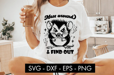 Funny Possum Animal SVG PNG Sublimation SVG Freeling Design House 