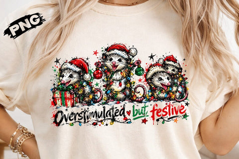 Funny Possum Christmas Sublimation PNG SVG DesignDestine 