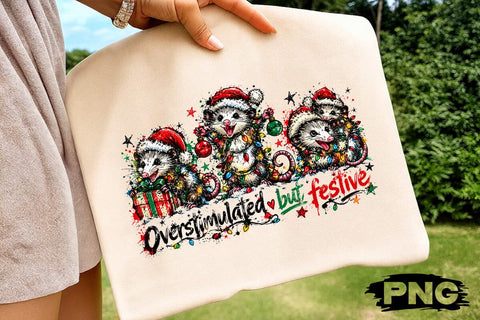 Funny Possum Christmas Sublimation PNG SVG DesignDestine 