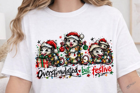 Funny Possum Christmas Sublimation PNG SVG DesignDestine 