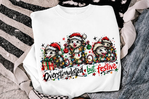 Funny Possum Christmas Sublimation PNG SVG DesignDestine 