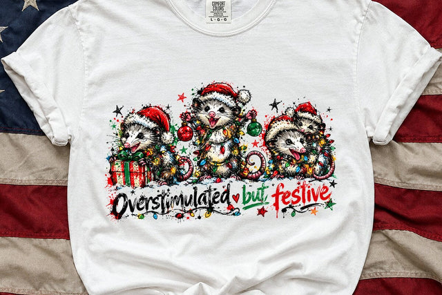 Funny Possum Christmas Sublimation PNG SVG DesignDestine 