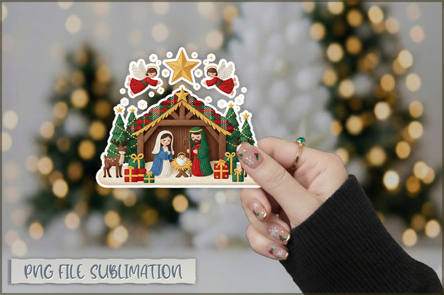 Funny Preppy Christmas Sticker PNG Sublimation Shetara Begum 