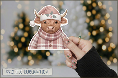 Funny Preppy Christmas Sticker PNG Sublimation Shetara Begum 