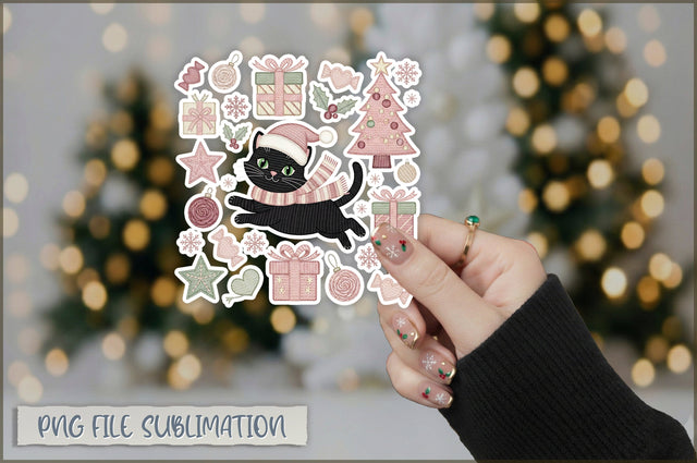 Funny Preppy Christmas Sticker PNG Sublimation Shetara Begum 