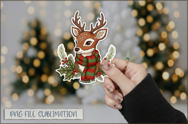 Funny Preppy Christmas Sticker PNG Sublimation Shetara Begum 