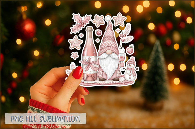 Funny Preppy Christmas Sticker PNG Sublimation Shetara Begum 