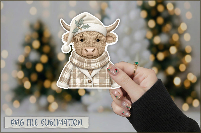 Funny Preppy Christmas Sticker PNG Sublimation Shetara Begum 