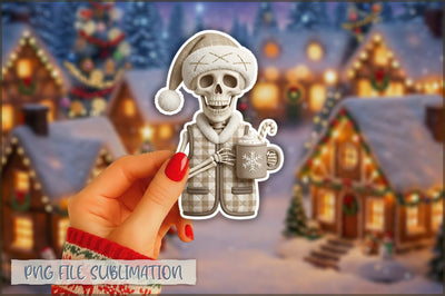 Funny Preppy Christmas Sticker PNG Sublimation Shetara Begum 