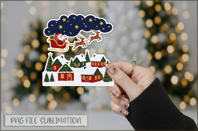 Funny Preppy Christmas Sticker PNG Sublimation Shetara Begum 