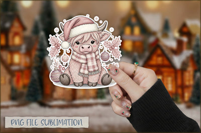 Funny Preppy Christmas Sticker PNG Sublimation Shetara Begum 