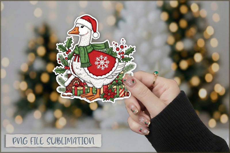 Funny Preppy Christmas Sticker PNG Sublimation Shetara Begum 