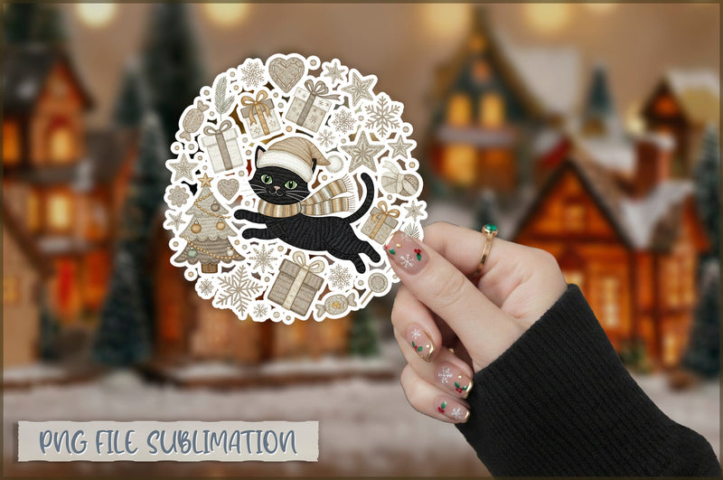 Funny Preppy Christmas Sticker PNG Sublimation Shetara Begum 