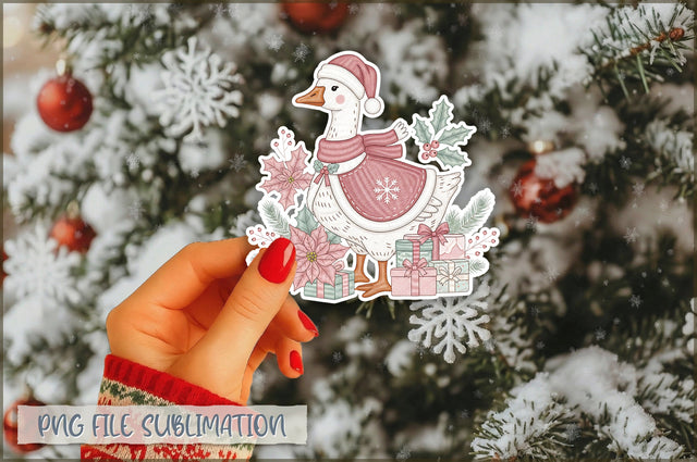 Funny Preppy Christmas Sticker PNG Sublimation Shetara Begum 