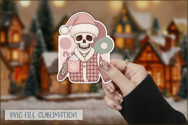 Funny Preppy Christmas Sticker PNG Sublimation Shetara Begum 