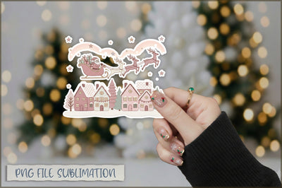 Funny Preppy Christmas Sticker PNG Sublimation Shetara Begum 