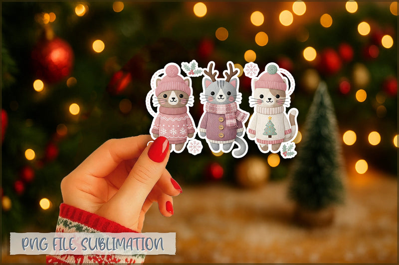 Funny Preppy Christmas Sticker PNG Sublimation Shetara Begum 