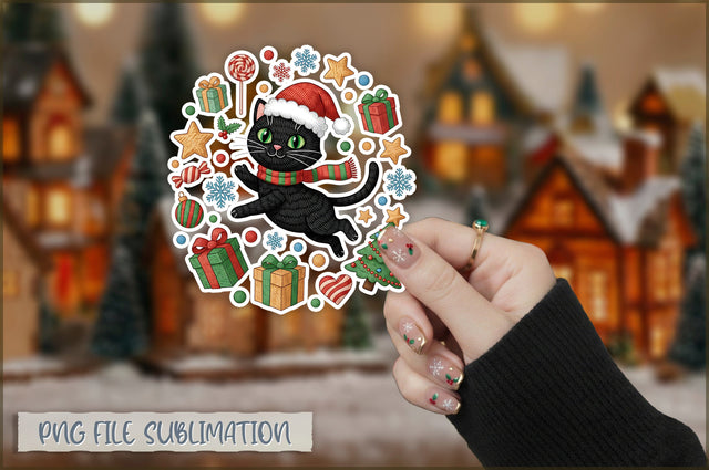 Funny Preppy Christmas Sticker PNG Sublimation Shetara Begum 