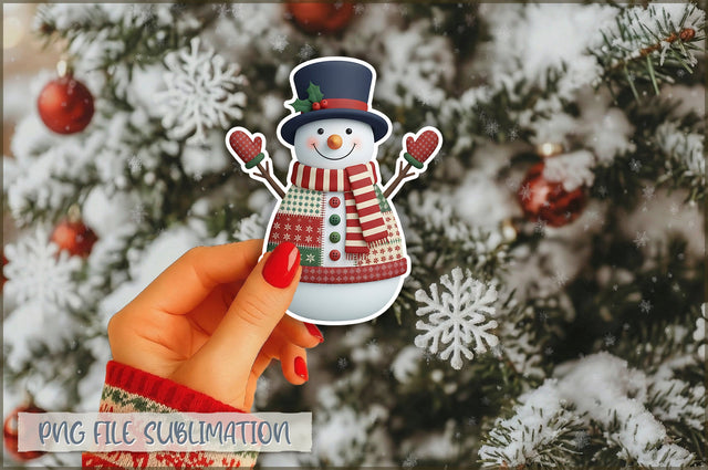 Funny Preppy Christmas Sticker PNG Sublimation Shetara Begum 