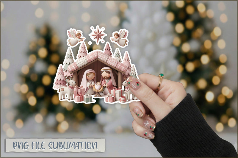 Funny Preppy Christmas Sticker PNG Sublimation Shetara Begum 