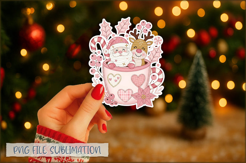 Funny Preppy Christmas Sticker PNG Sublimation Shetara Begum 