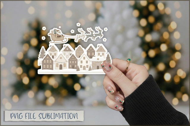 Funny Preppy Christmas Sticker PNG Sublimation Shetara Begum 