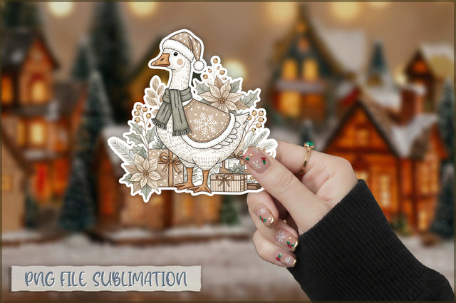 Funny Preppy Christmas Sticker PNG Sublimation Shetara Begum 