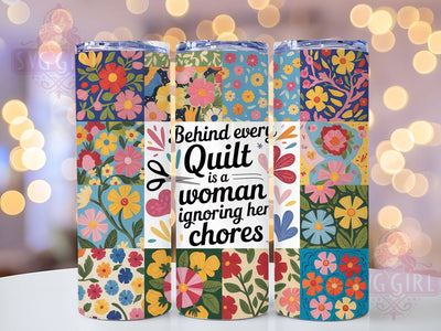 Funny Quilting Quote 20oz Tumbler, Funny Quilting Tumbler, Humor Sublimation Wrap, Crafting Quote Design, Cute PNG, 20oz Tumbler Wrap Sublimation SvggirlplusArt 
